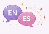 English and Spanish support illustration