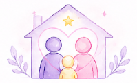 Parent coaching and family support illustration