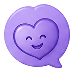 Smiling feelings bubble illustration