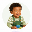 Toddler smiling