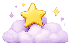 Star on cloud icon